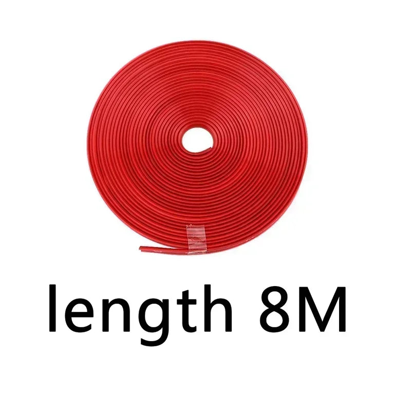 4M / 8M Car Rim Protect Strip Wheel Edge Protector Bright Matte Car Wheel Sticker General Automotive Wheel Rim Decorative Strip