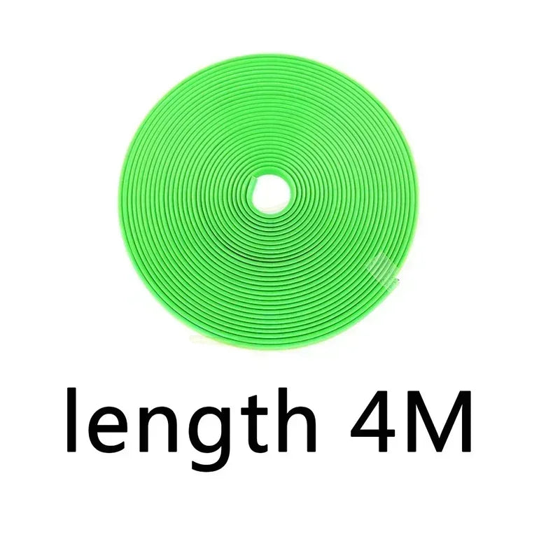 4M / 8M Car Rim Protect Strip Wheel Edge Protector Bright Matte Car Wheel Sticker General Automotive Wheel Rim Decorative Strip