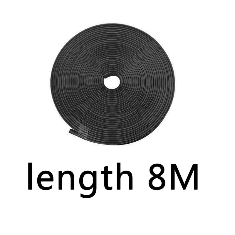 4M / 8M Car Rim Protect Strip Wheel Edge Protector Bright Matte Car Wheel Sticker General Automotive Wheel Rim Decorative Strip