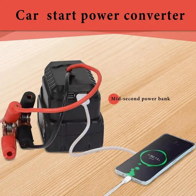 Car Jump Starter Portable Jump Starter Lithium Battery Jumper Box Battery Pack Quick Charging Automotive Booster Withdouble USB