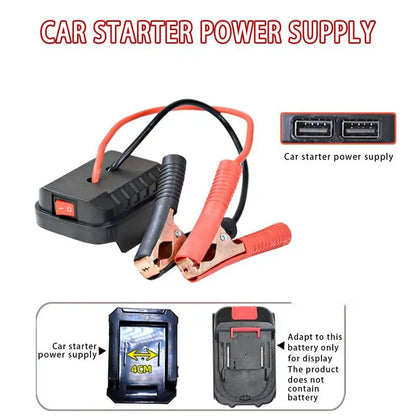 Car Jump Starter Portable Jump Starter Lithium Battery Jumper Box Battery Pack Quick Charging Automotive Booster Withdouble USB