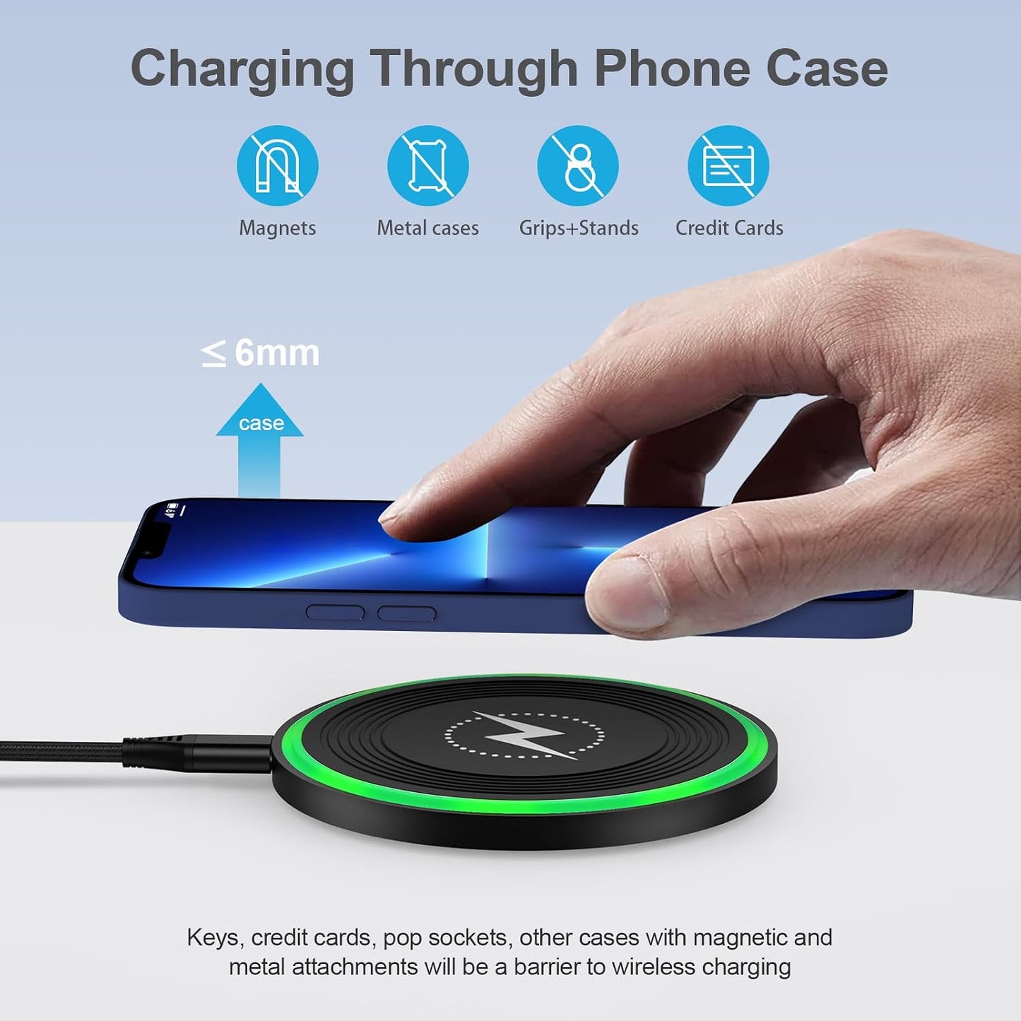Pixel 10 Stand Wireless Charger Pad Fast Charging Android Phone Mat for Google Pixel 10/10 Pro XL/9/8/7,15W Wireless Charging Stand Station for Samsung Galaxy S25 S24 Ultra Plus/S23/S22/Z Fold Flip 7