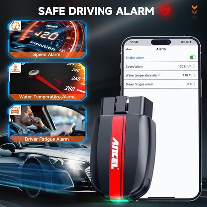 BD200 OBD2 Scanner Bluetooth - Code Reader & Check Engine Diagnostic Scan Tools+ OBD2 Scanner Extension Cable