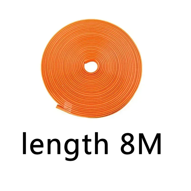 4M / 8M Car Rim Protect Strip Wheel Edge Protector Bright Matte Car Wheel Sticker General Automotive Wheel Rim Decorative Strip