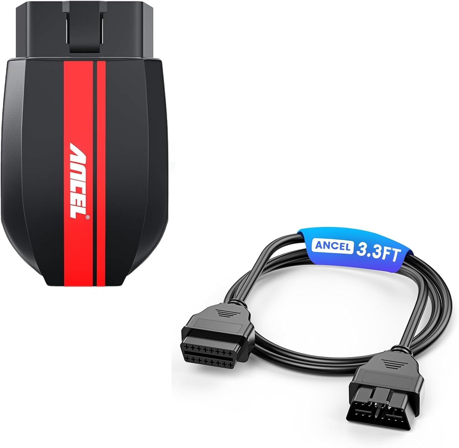 BD200 OBD2 Scanner Bluetooth - Code Reader & Check Engine Diagnostic Scan Tools+ OBD2 Scanner Extension Cable