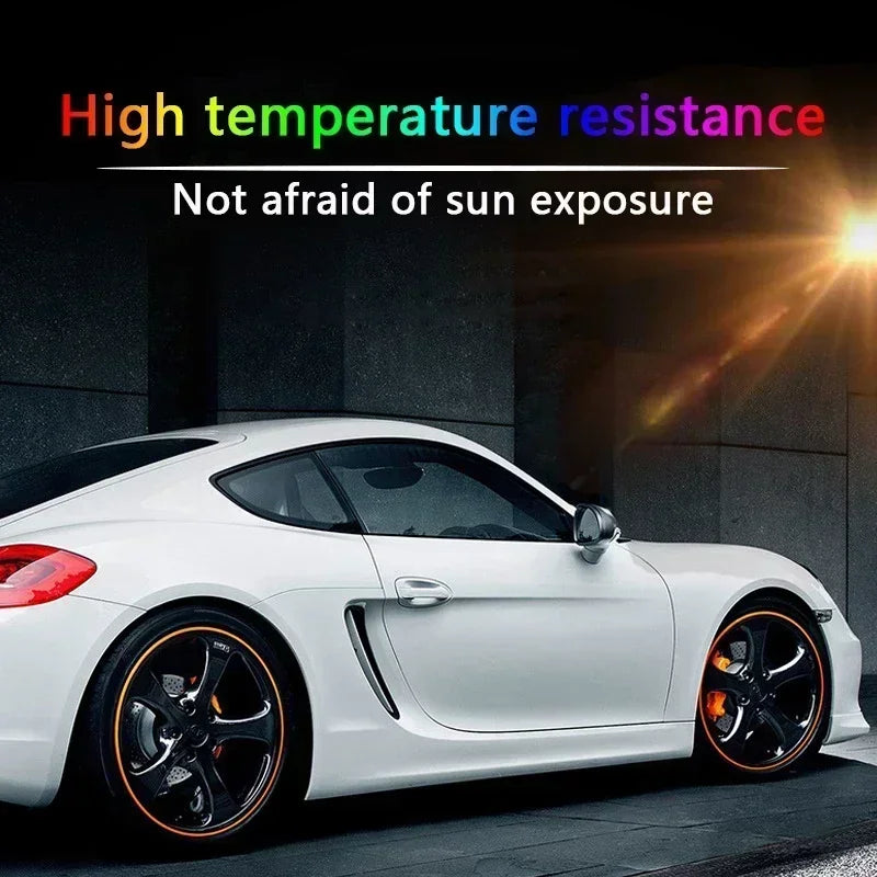 4M / 8M Car Rim Protect Strip Wheel Edge Protector Bright Matte Car Wheel Sticker General Automotive Wheel Rim Decorative Strip