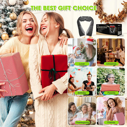 Cordless Shiatsu Neck and Back Massager with Heat, Electric Deep Tissue Kneading Neck and Shoulder Massage, Best Gifts for Women Men Mom Dad Mothers Fathers Day Birthday Gift, Black (Cordless