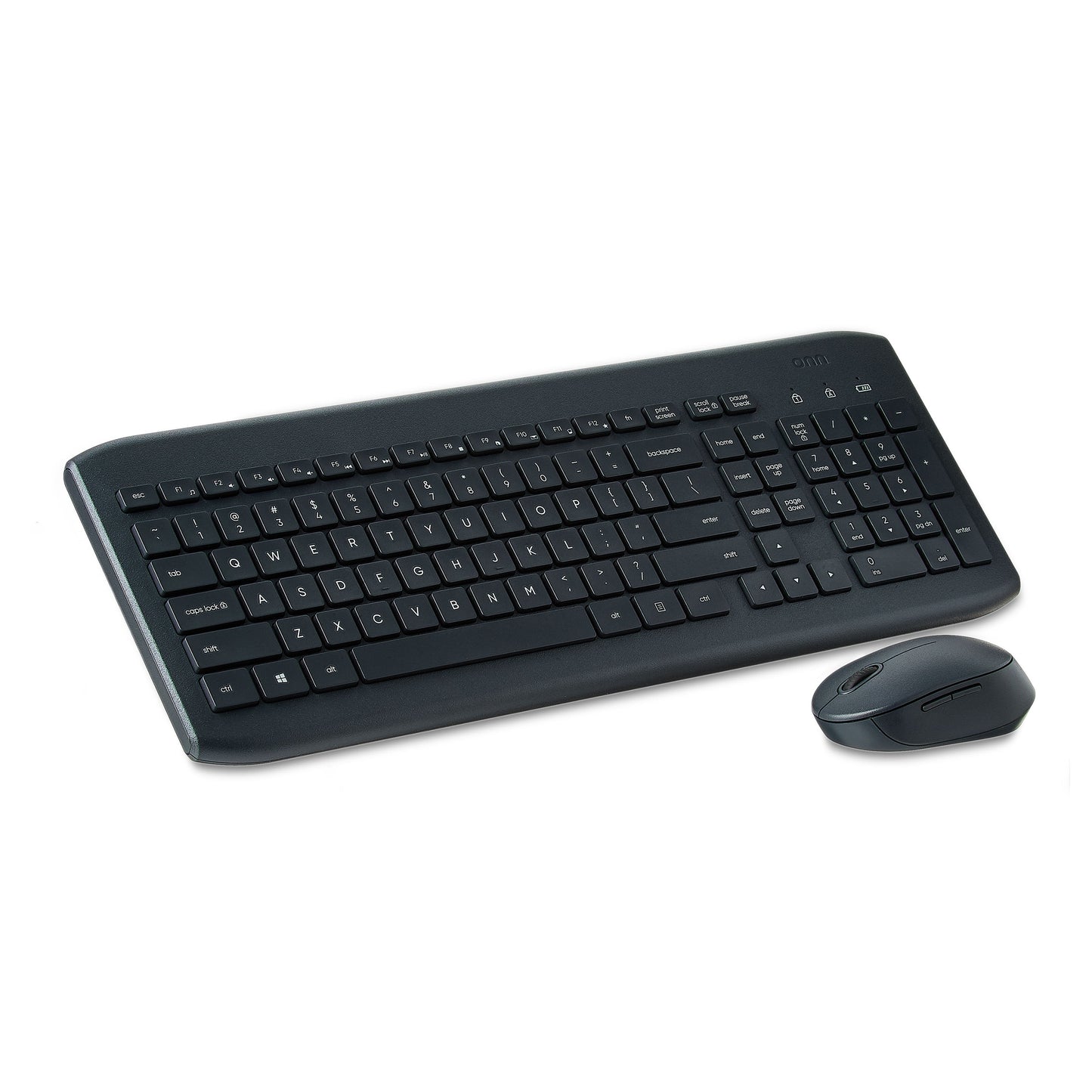 Wireless Keyboard & Mouse Combo, 104 Keys, Optical, USB Nano Receiver, Greystone