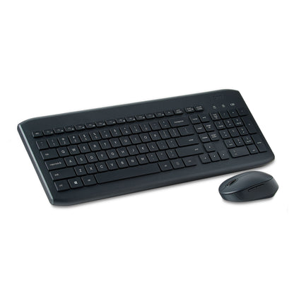 Wireless Keyboard & Mouse Combo, 104 Keys, Optical, USB Nano Receiver, Greystone