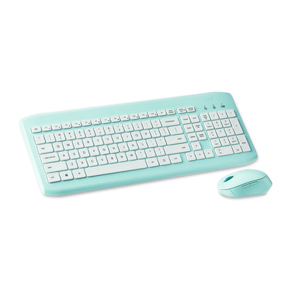 Wireless Keyboard & Mouse Combo, 104 Keys, Optical, USB Nano Receiver, Greystone